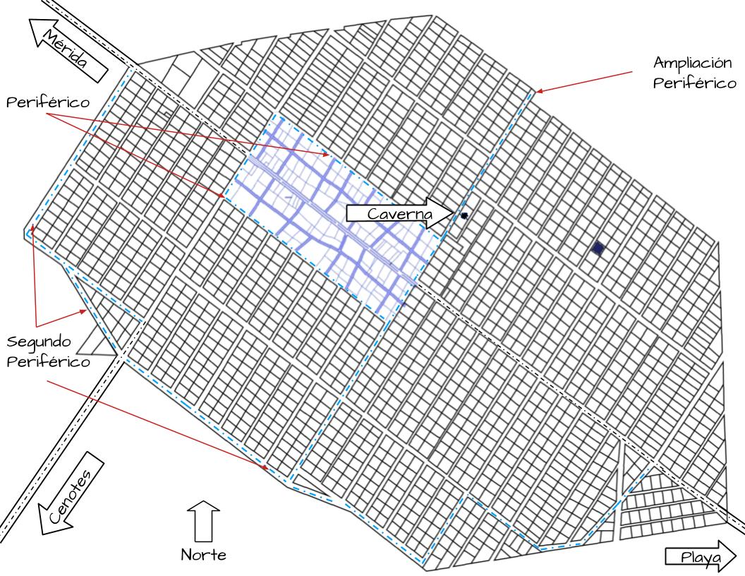 Mapa de ubicación del terreno Mz 19 lote 14 en Héroes de Nacozari Quintana Roo