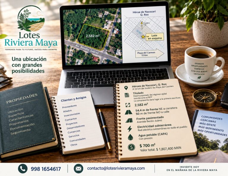 erreno en esquina de 2582 m² sobre avenida Benito Juárez en Héroe de Nacozari